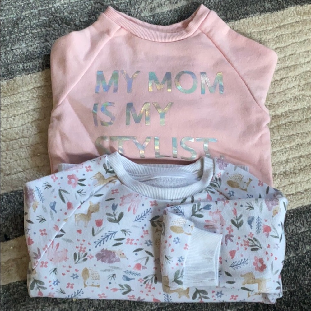 Baby girl crew neck.